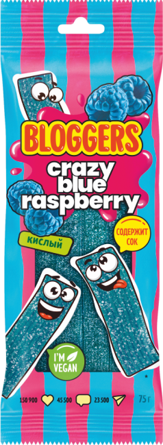 BLOGGERS со вкусом голубой малины